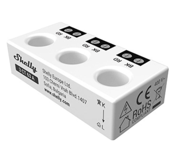 Shelly 1/3-kier. miernik zużycia energii Pro 3EM-3CT63 - 1328831 - zdjęcie 5
